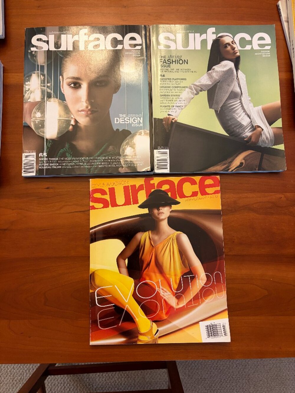 SURFACE MAGAZINE ISSUE #77 ,#64 & #65  EVOLUTION  FASHION & STYLE. Set of 3 Y2K